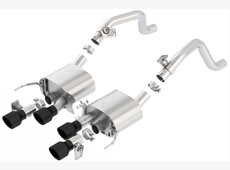 Borla 14-18 C7 Corvette Stingray Axle-Back ATAK Exhaust 2.75in To Muffler Dual 2.75in Out 4.25in Tip - Eaton Motorsports