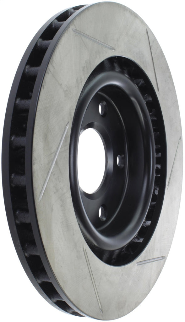 StopTech Power Slot 05-07 Cadillac XLR / 06-09 Chevy Corvette Front Right Slotted Rotors - Eaton Motorsports