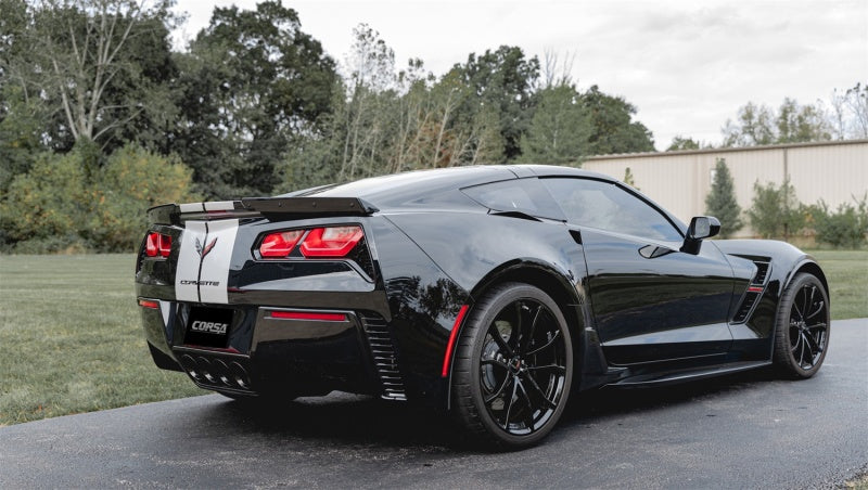Corsa 2014-2019 Chevrolet Corvette C7 Z06 6.2L 2.75in Xtreme Axle-Back w/ Dual NPP & Quad Black Tips - Eaton Motorsports
