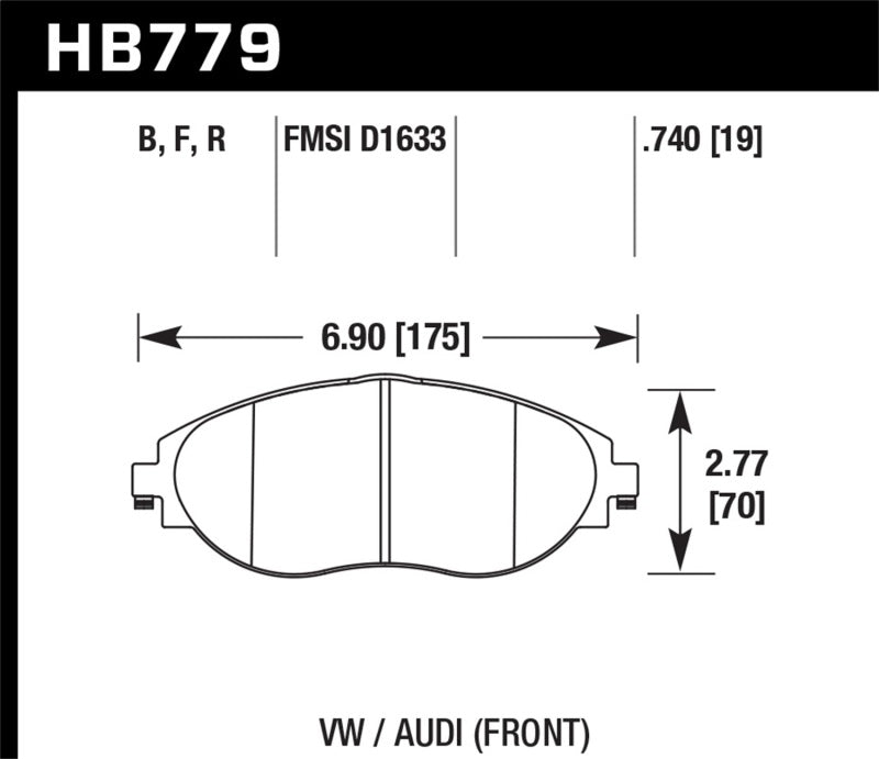 Hawk 2016 Audi S3 DTC-30 Front Brake Pads - Eaton Motorsports