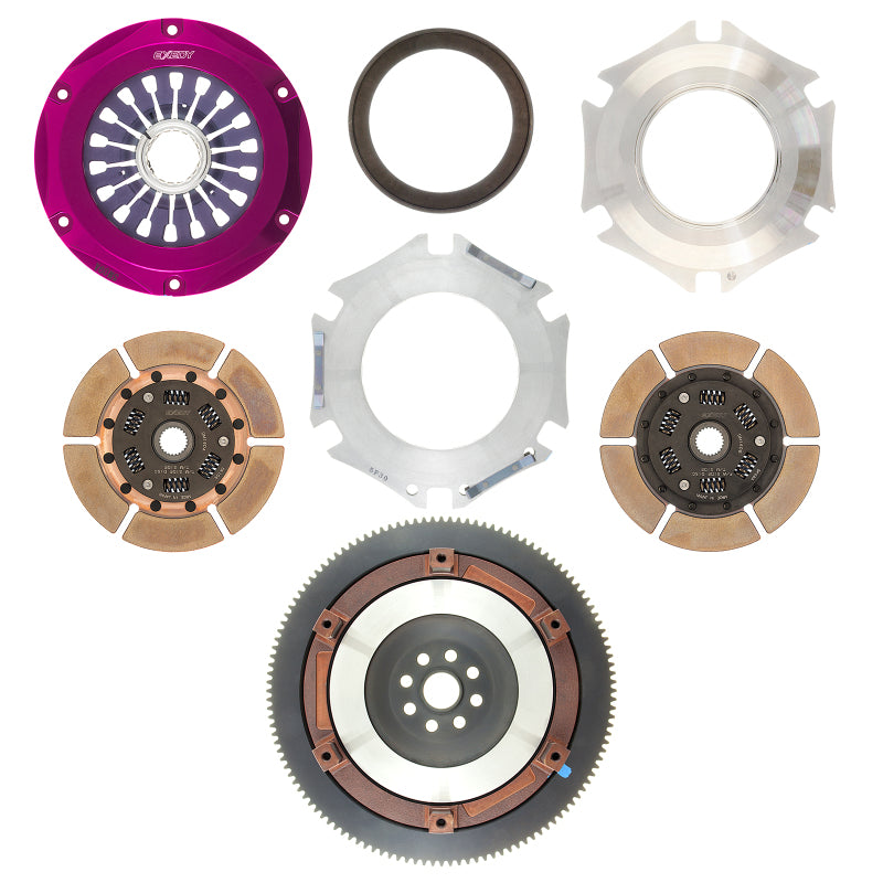 Exedy 2004-2014 Subaru Impreza WRX STI H4 Hyper Twin Cerametallic Clutch Sprung Disc Pull Type - Eaton Motorsports