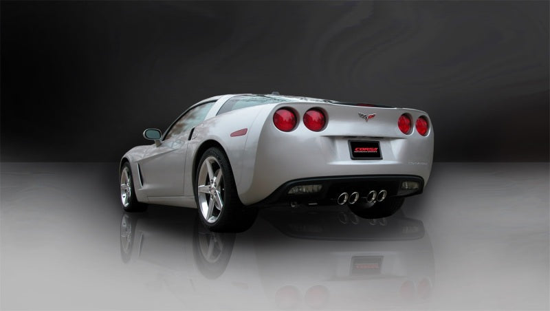 Corsa 05-08 Chevrolet Corvette C6 6.0L V8 Polished Sport Axle-Back Exhaust - Eaton Motorsports