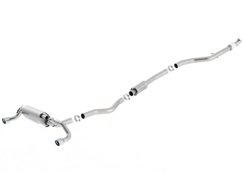 Borla 13-16 BMW 335i / 435i Atak Cat back SS 3.0in, 2.25in 3.5in Tip Single Rolled - Eaton Motorsports