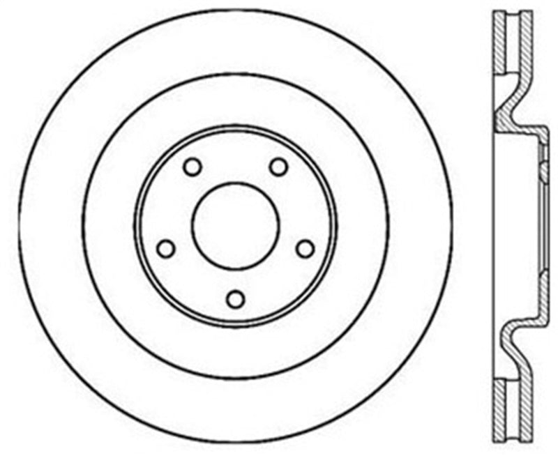 Stoptech 06-10 Corvette (Z06) / 10 Corvette Grand Sport Front Premium High Carbon Cryo Rotor - Eaton Motorsports