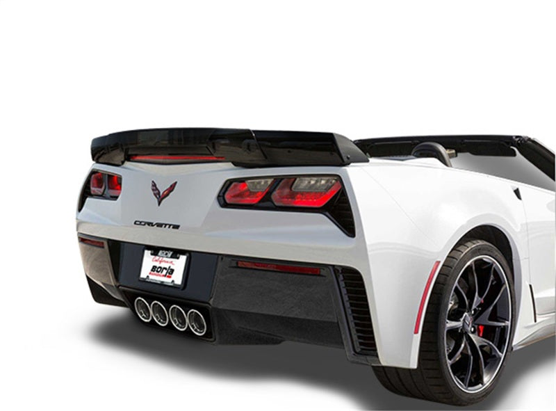 Borla 2014 Chevy Corvette C7 ZO6 S/C w/o AFM w/o NPP S-Type Rear Section Exhaust Dual Rd Rolled Tips - Eaton Motorsports