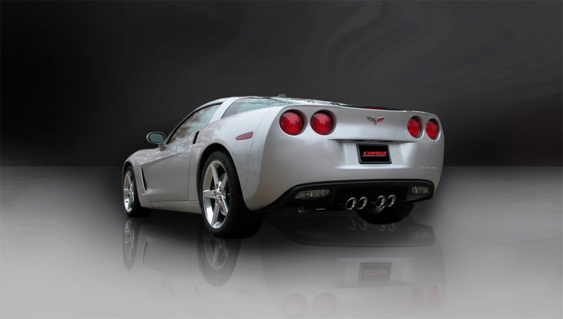 Corsa 05-08 Chevrolet Corvette C6 6.0L V8 Polished Sport Axle-Back Exhaust - Eaton Motorsports
