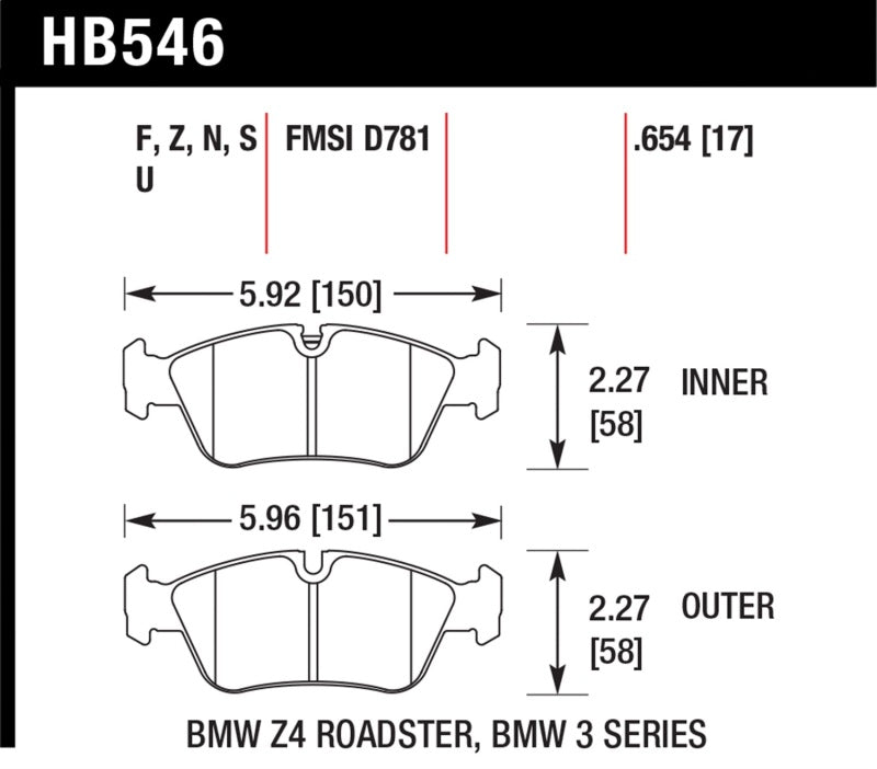 Hawk HPS Street Brake Pads - Eaton Motorsports