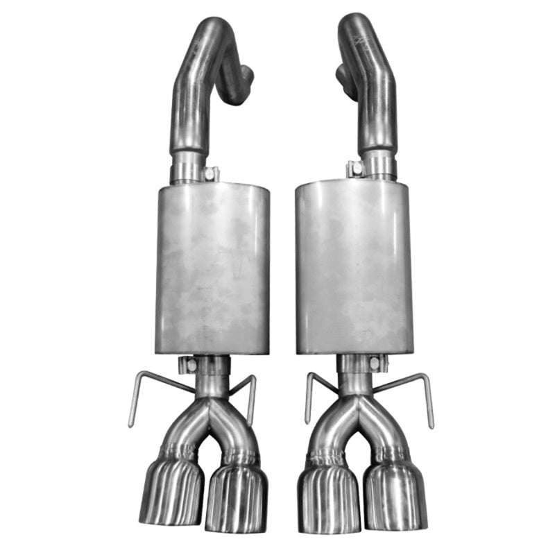 Kooks 05-08 Chevy Corvette C6 LS2/LS3 6.0L/6.2L OEM x 2 1/2in Axleback w/Pol tips - Eaton Motorsports