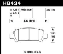 Load image into Gallery viewer, Hawk 02-03 WRX / 05-08 LGT D770 HPS Street Rear Brake Pads - Eaton Motorsports