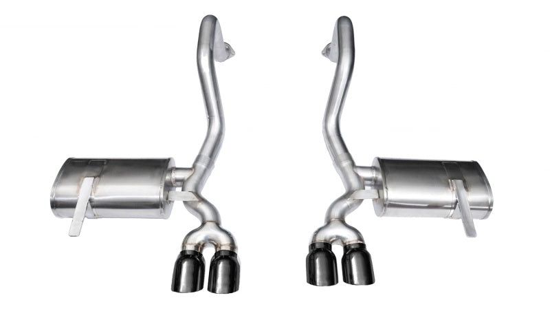 Corsa 97-04 Chevrolet Corvette C5 Z06 5.7L V8 Xtreme Axle-Back Exhaust w/ Black Tips - Eaton Motorsports