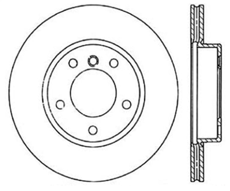 StopTech Power Slot 96-02 BMW Z3 / 03-01/06 Z4 (E86) / 3 Series Front Right Cryo Slotted Rotor - Eaton Motorsports