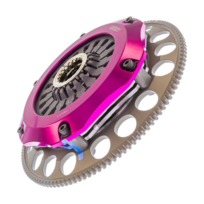 Exedy 2004-2014 Subaru Impreza WRX STI H4 Hyper Compe-D Twin Cerametallic Clutch Sprung Center Disc - Eaton Motorsports