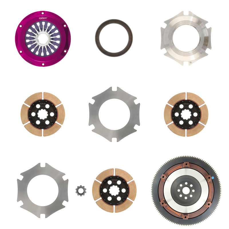 Exedy 2004-2014 Subaru Impreza WRX STI H4 Hyper Triple Cerametallic Clutch Rigid Disc Pull Type - Eaton Motorsports