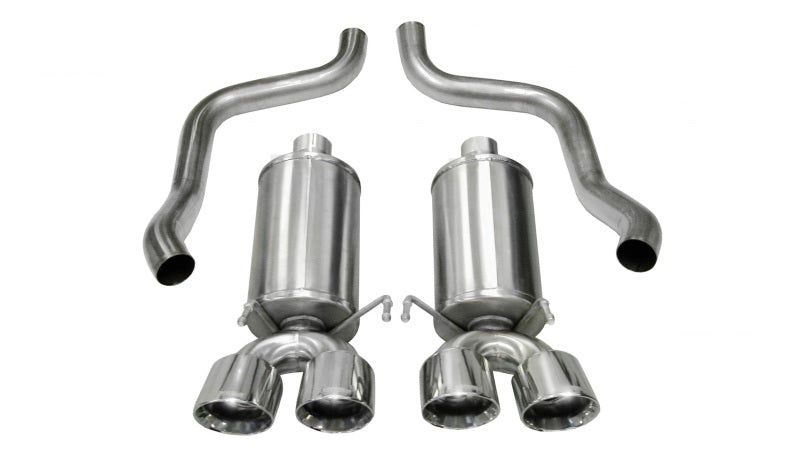 Corsa 05-08 Chevrolet Corvette C6 6.0L V8 Polished Xtreme Axle-Back Exhaust - Eaton Motorsports