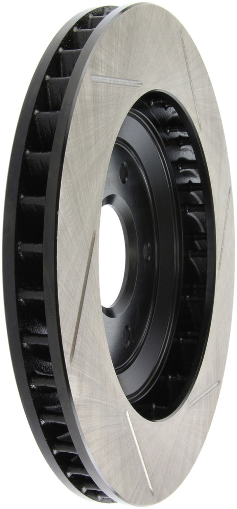 StopTech Power Slot 97-04 Chevy Corvette / 04 & 08 Cadillac XLR/XLR-V Front Right Slotted Rotor - Eaton Motorsports