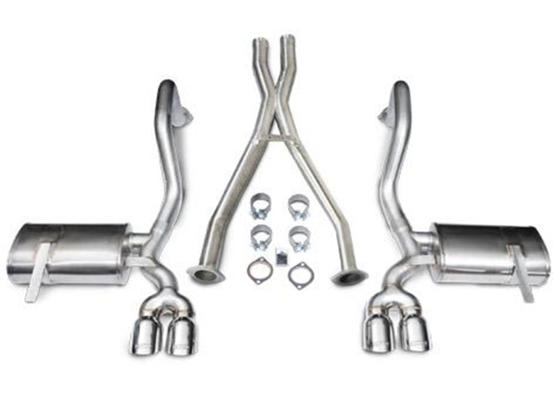 Corsa 97-04 Chevrolet Corvette C5 Z06 5.7L V8 Polished Xtreme Cat-Back + XO Exhaust - Eaton Motorsports