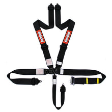 Load image into Gallery viewer, RaceQuip L & L 5pt Ratchet Harness Black - Eaton Motorsports