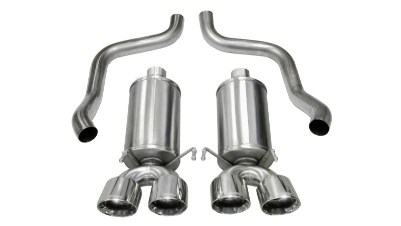Corsa 05-08 Chevrolet Corvette C6 6.0L V8 Polished Xtreme Axle-Back Exhaust - Eaton Motorsports