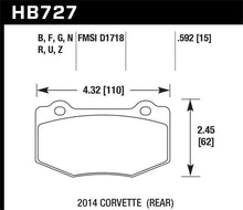 Load image into Gallery viewer, Hawk DTC-30 2015 Chevy Corvette Z06 Rear Race Brake Pads - Eaton Motorsports