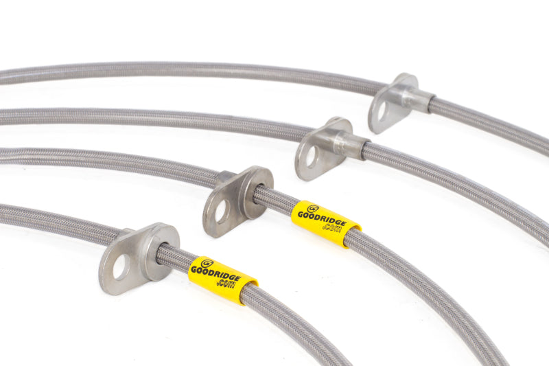 Goodridge 08-14 Subaru Impreza STi w/ Brembo Calipers Stainless Steel Brake Lines Kit - Eaton Motorsports