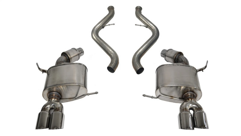 Corsa 08-12 BMW M3 Convertible E93 Polished Sport Cat-Back Exhaust - Eaton Motorsports