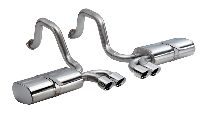 Corsa 97-04 Chevrolet Corvette C5 Z06 5.7L V8 Polished Sport Axle-Back Exhaust - Eaton Motorsports