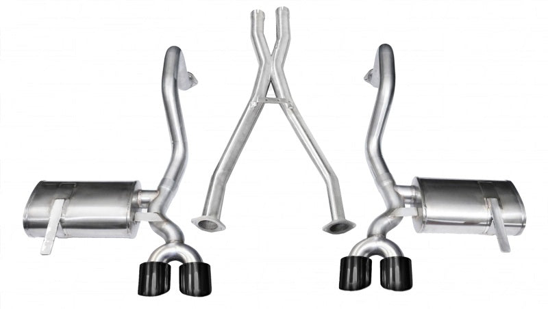 Corsa 97-04 Chevrolet Corvette C5 Z06 5.7L V8 Black Xtreme Cat-Back + XO Exhaust - Eaton Motorsports