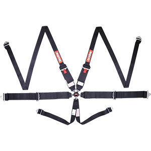 RaceQuip Black SFI CAMLOCK 6pt PU Lap HNR Seat Belt - Eaton Motorsports