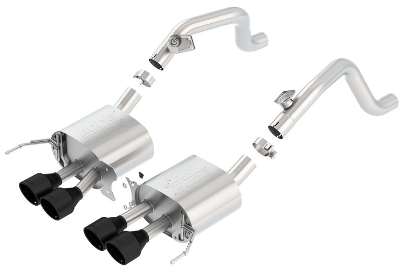 Borla 14-18 C7 Corvette Stingray Axle-Back ATAK Exhaust 2.75in To Muffler Dual 2.0in Out 4.25in Tip - Eaton Motorsports