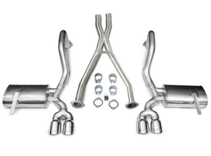Corsa 97-04 Chevrolet Corvette C5 Z06 5.7L V8 Polished Xtreme Cat-Back + XO Exhaust - Eaton Motorsports
