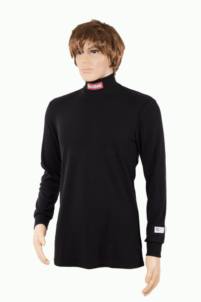 RaceQuip Black SFI 3.3 Fr Underwear Top - Small - Eaton Motorsports