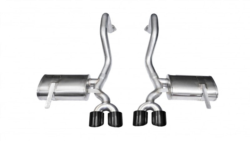 Corsa 97-04 Chevrolet Corvette C5 Z06 5.7L V8 Black Xtreme Axle-Back Exhaust - Eaton Motorsports