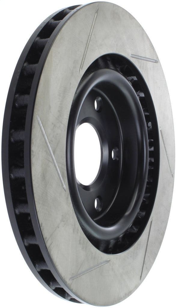StopTech Power Slot 05-07 Cadillac XLR / 06-09 Chevy Corvette Front Left Slotted Rotors - Eaton Motorsports