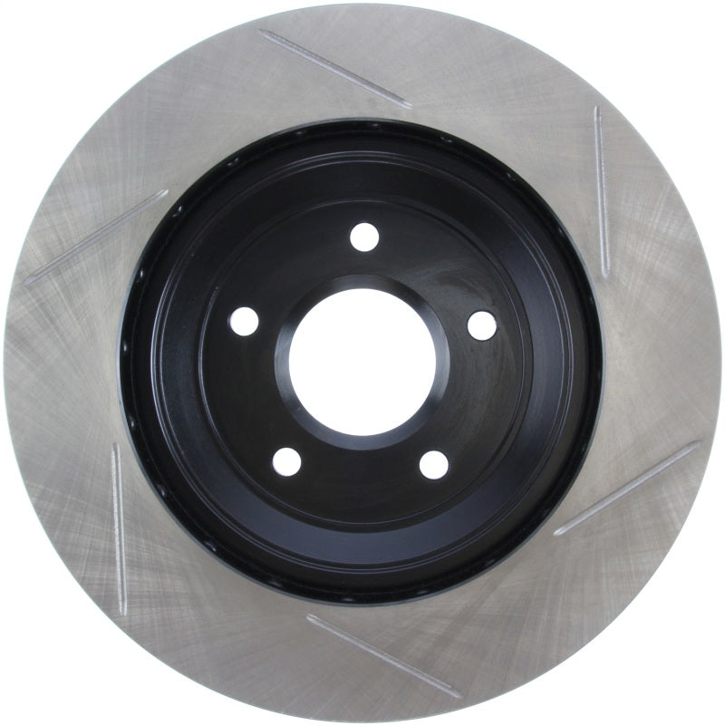 StopTech Power Slot 97-04 Chevy Corvette / 04 & 08 Cadillac XLR/XLR-V Front Right Slotted Rotor - Eaton Motorsports
