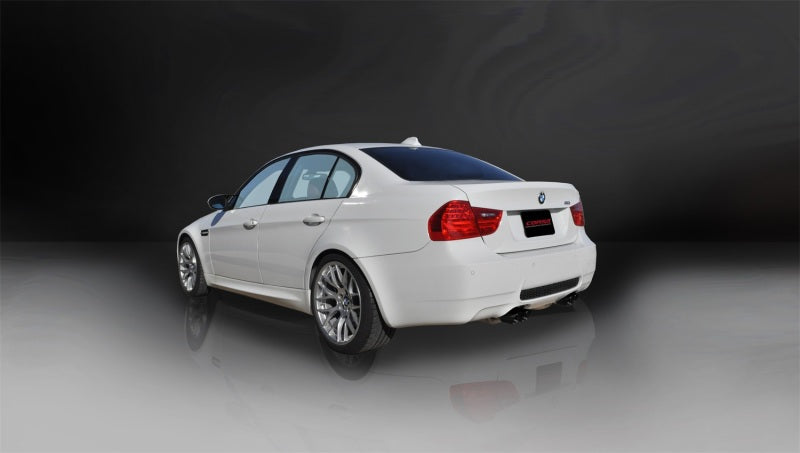 Corsa 08-12 BMW M3 E90 Black Sport Cat-Back Exhaust - Eaton Motorsports