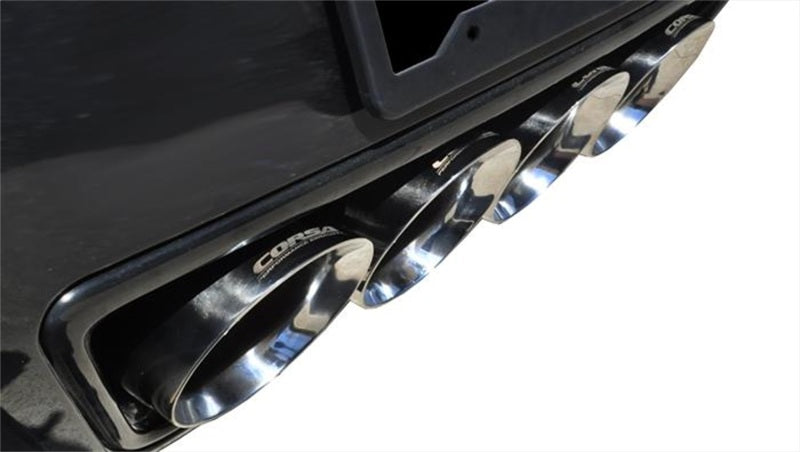 Corsa 2014 Corvette C7 Coupe 6.2L V8 AT/MT 2.75in Valve-Back Dual Rear Exit Polished Sport Exht - Eaton Motorsports