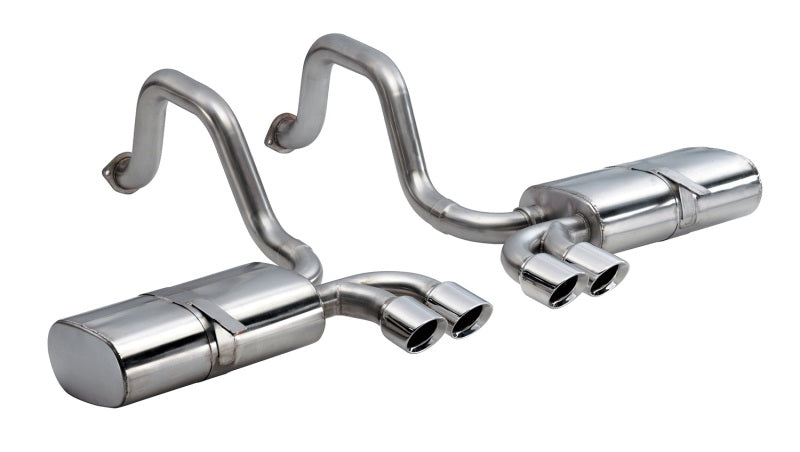 Corsa 97-04 Chevrolet Corvette C5 Z06 5.7L V8 Polished Sport Axle-Back Exhaust - Eaton Motorsports