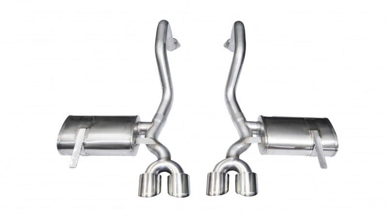 Corsa 97-04 Chevrolet Corvette C5 Z06 5.7L V8 Polished Xtreme Axle-Back Exhaust - Eaton Motorsports