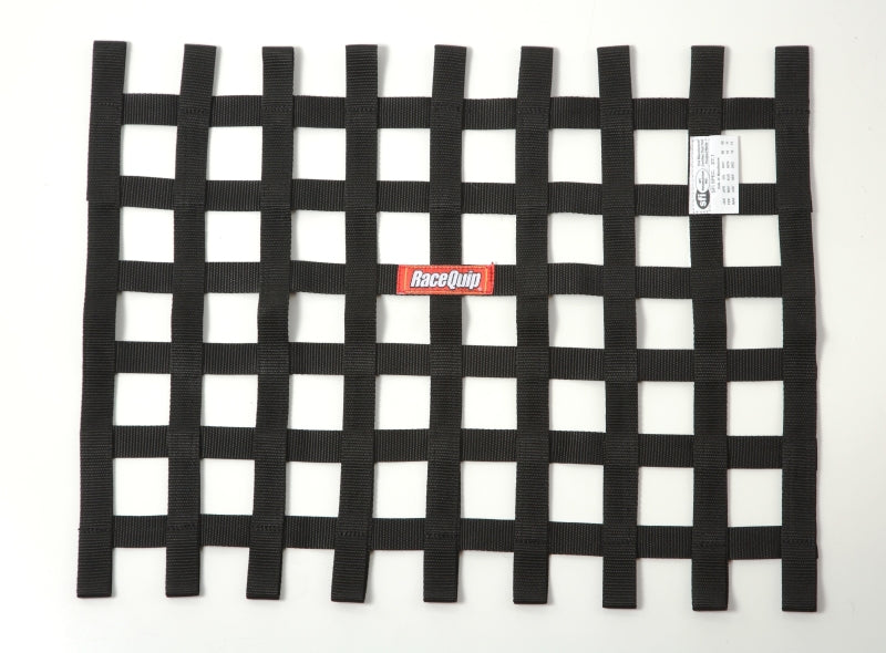 RaceQuip Black 18in H x 24W SFI Ribbon Window Net - Eaton Motorsports
