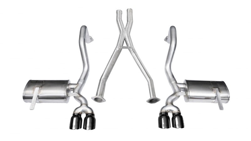 Corsa 97-04 Chevrolet Corvette C5 Z06 5.7L V8 Black Xtreme Cat-Back + XO Exhaust - Eaton Motorsports