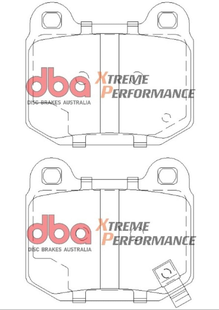 DBA 03-06 EVO / 04-09 STi / 03-07 350Z Track Edition/G35 w/ Brembo XP650 Rear Brake Pads - Eaton Motorsports