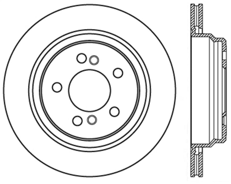 StopTech Sport Slotted (CRYO) 01-06 BMW M3 Rear Right Rotor - Eaton Motorsports