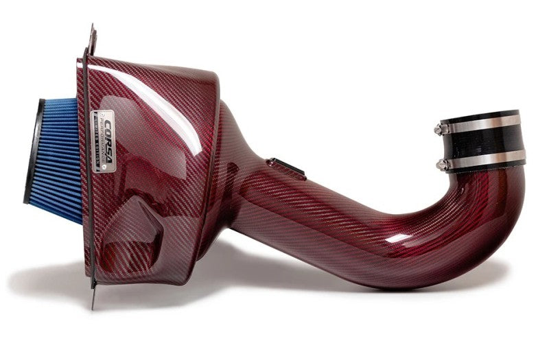 Corsa 15-19 Chevrolet Corvette C7 Z06 6.2L V8 Red Carbon Fiber Air Intake (Does Not Fit ZR1) - Eaton Motorsports