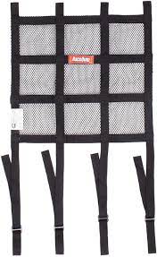 RaceQuip Ribbon Style Race Car Window Net w/1In Mounting Straps / SFI 27.1 Certified Blk 15 H X 18 W - Eaton Motorsports