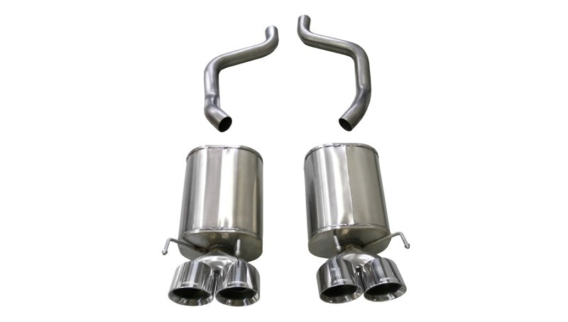 Corsa 05-08 Chevrolet Corvette (C6) 6.0L/6.2L Polished Xtreme Axle-Back Exhaust w/4.5in Tips - Eaton Motorsports