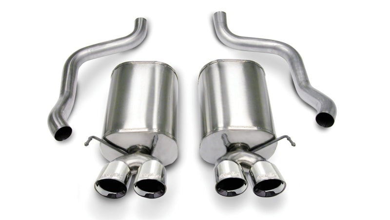 Corsa 05-08 Chevrolet Corvette C6 6.0L V8 Polished Sport Axle-Back Exhaust - Eaton Motorsports