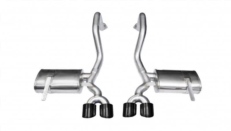 Corsa 97-04 Chevrolet Corvette C5 Z06 5.7L V8 Black Xtreme Axle-Back Exhaust - Eaton Motorsports