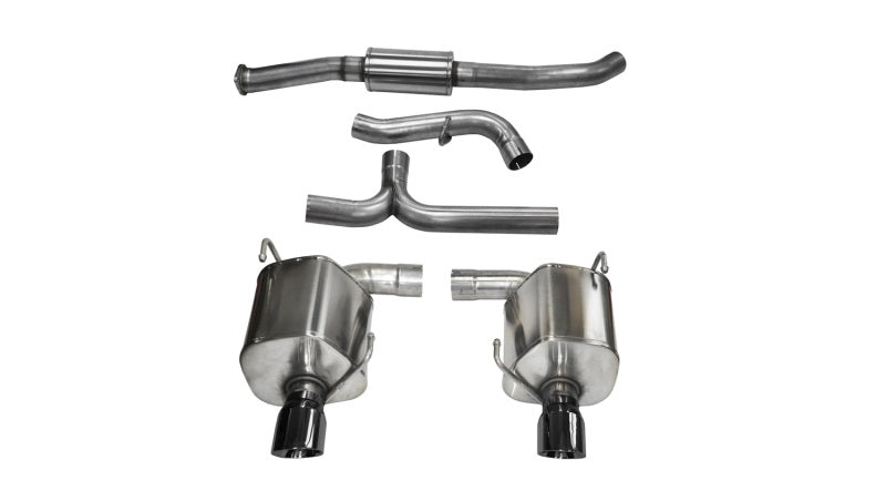 Corsa 08-10 Subaru Impreza WRX Sedan 2.5L Turbo Manual 3in Sport Cat-Back Exhaust w/4in Black Tips - Eaton Motorsports