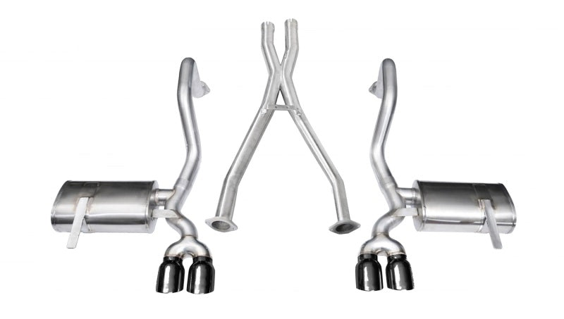 Corsa 97-04 Chevrolet Corvette C5 Z06 5.7L V8 Black Xtreme Cat-Back + XO Exhaust - Eaton Motorsports
