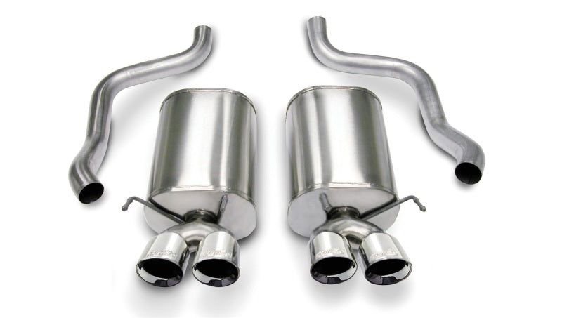 Corsa 05-08 Chevrolet Corvette C6 6.0L V8 Polished Sport Axle-Back Exhaust - Eaton Motorsports